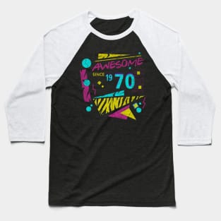 Awesome Since 1970-70’s Birthday Celebration, 41st Birthday Baseball T-Shirt